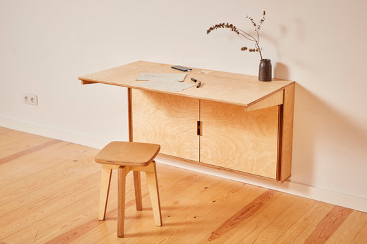 Folden Wall desk natural